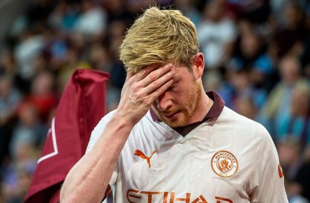 德布劳内膝伤缺阵三月,曼城中场遭遇用人荒